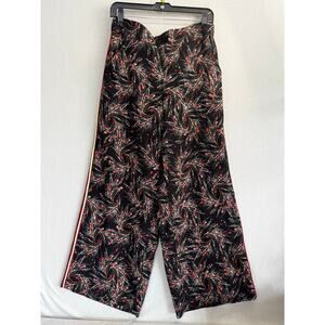 Max studio women wide leg size medium halston  multicolor print.